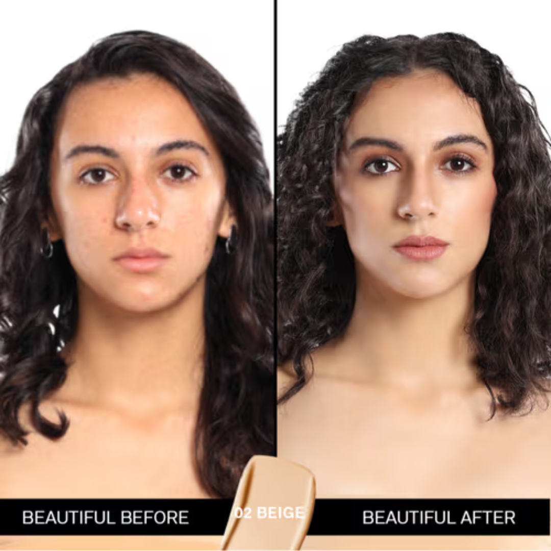 Flicka Flawless Base Duo | Silk Touch 3-in-1 Primer + The Base Story Foundation for Long-Lasting, Matte Perfection