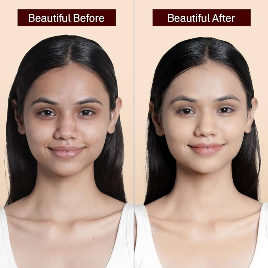 Flicka Flawless Base Duo | Silk Touch 3-in-1 Primer + The Base Story Foundation for Long-Lasting, Matte Perfection