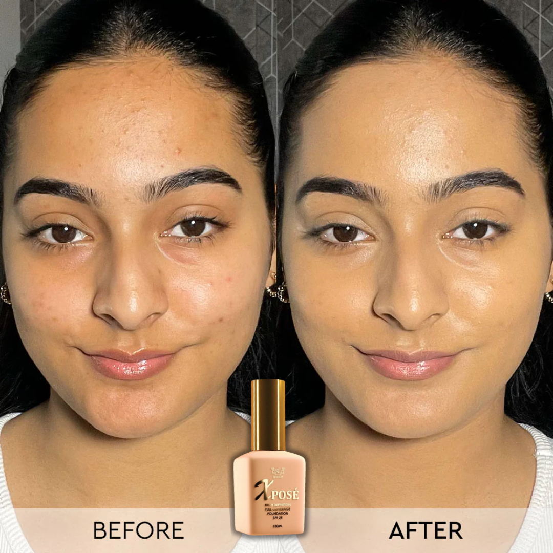 SL Basics Beauty Essentials - Hydrating Serum, Foundation & Compact Powder - Waterproof & 24H Long-Lasting