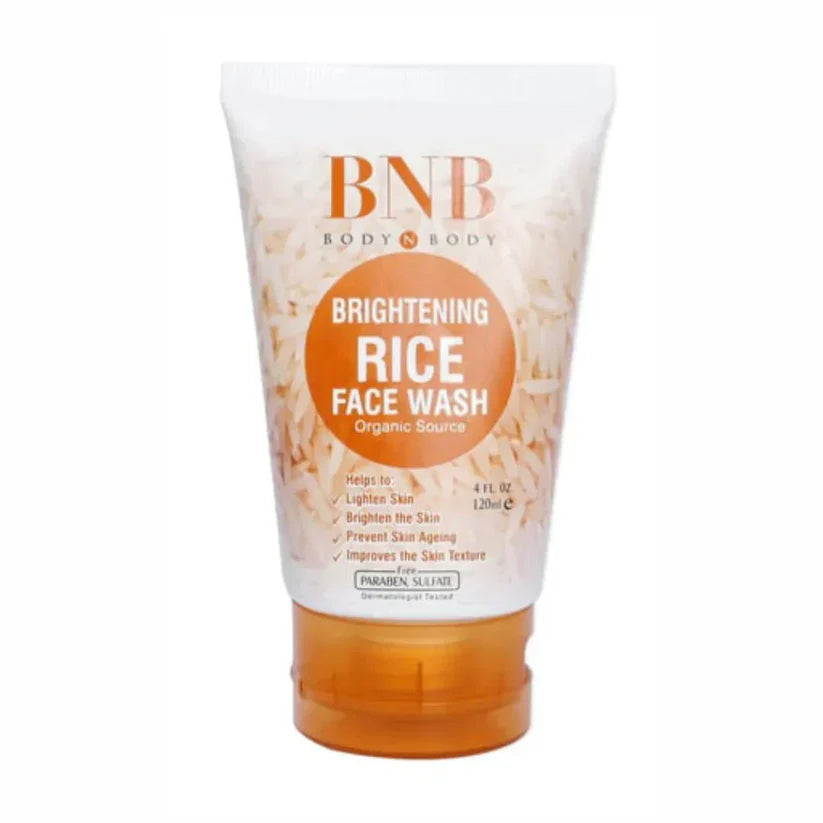 BNB 3 In 1 Rice Extract & Glow Kit-Rice Face Wash+Rice Scrub+Rice Face Mask