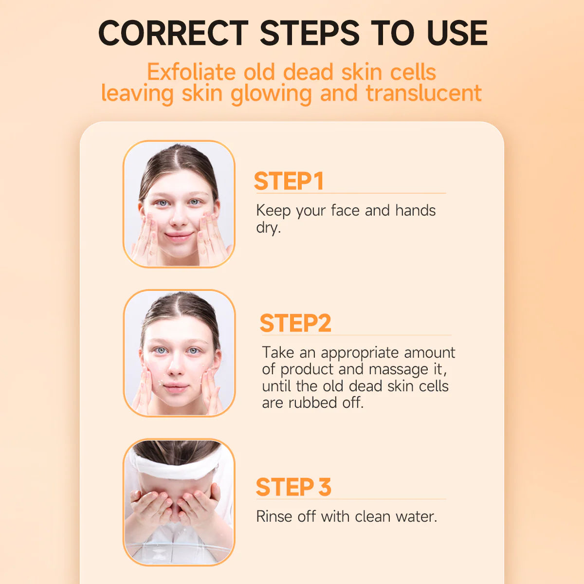 Buy 1 Get 1 Free-Gmeelan Orange Enzymes Exfoliating Brightening Gel - 50g