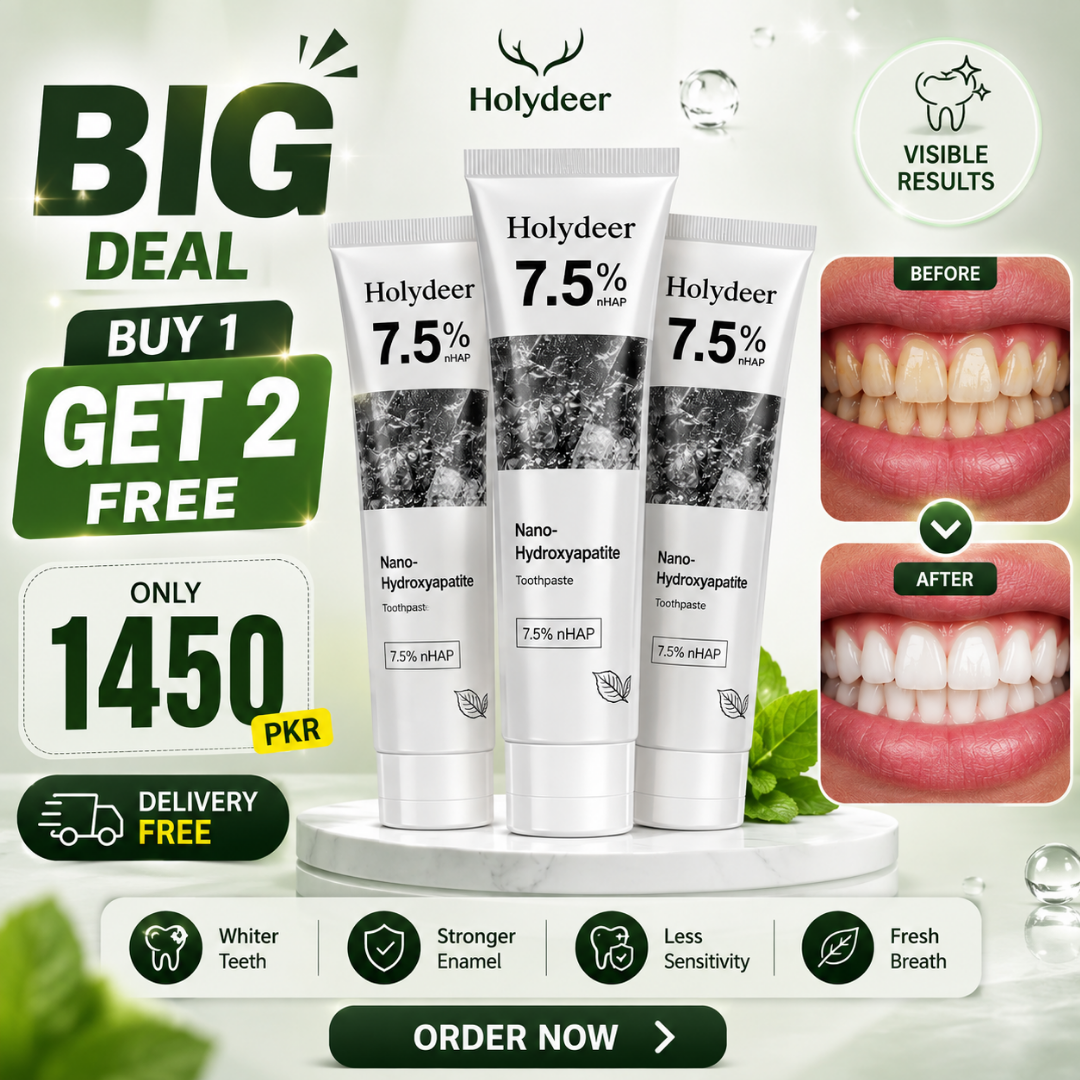 🦷 Nano Hydroxyapatite Toothpaste ⭐⭐⭐⭐⭐ 1000+ Verified Reviews(3 pack Deal)