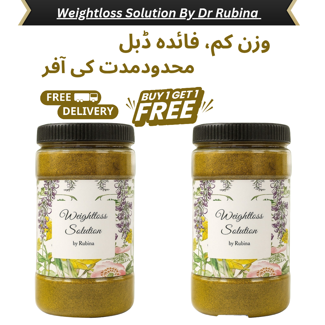 Weightloss Solution (1 Month Plan) By Dr Rubina By 1 Get 1 Free